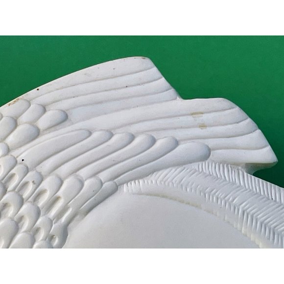 Vintage 1980s Laurel Burch Snow Dove Bird Brooch Resin - Picture 6 of 10